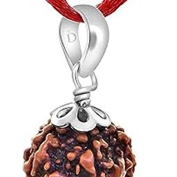 5 Mukhi Rudraksha Original Certified Pure Silver Astrological Round PanchMukhi Rudraksha for Men and Women-19