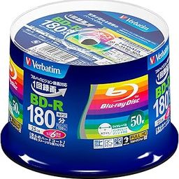 50 Verbatim Blu Ray 25 Gb Bd-r Single Layer 6x Speed Original Spindle Printable Blueray-image-55