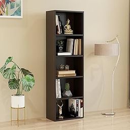 Eva Engineered Wood Bookshelf Multipurpose Home Decor Storage Rack Showcase Organizer for Living Room, Kitchen, Bedroom, Office,Study Room (Wenge)-picture-22