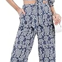 Women Regular Fit Printed Short Sleeve Co-Ord Set-picture-30