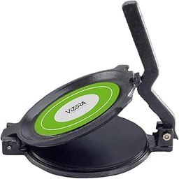 VIZORA Non Stick Base Roti Maker Press Machine| Heavy Duty Iron Casting with Handle | Chapati Maker or Chapati Presser | Roti Maker Machine for Puri, Pathiri, Papad, and Khakhra - 20.5 CM Base Size-24
