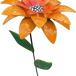 Patio Stick Indoor Outdoor Crafts Landscape Pathway Metal Flower Rustproof Yard Art Lawn Decoration Garden Stake Home Ornament-image-75