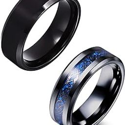 Rings for Men and Boys | Black Dragon Celtic and Band Stainless Steel Rings for Men Combo | Birthday Gift for Men and Boys Anniversary Gift for Husband-image-10