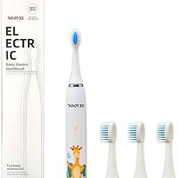 Root32 Kids Electric Sonic Rechargeable Toothbrush, 4 Brushing Modes, 1 Year Warranty, IPX Class 6 Waterproof, Dupont Bristles |360° Deep Cleaning, Waterproof |White-image-59