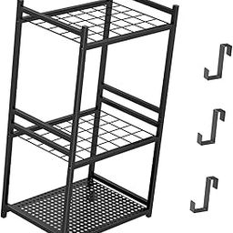 ARTISOUL® Garden Tool Organizer 3 Tier Garage Tools Storage Stand For Lawn Brooms Shed-image-20