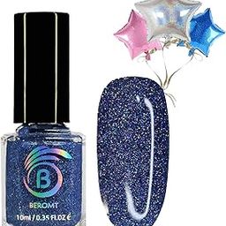 Beromt Nail Polish, Shimmery Finish, Mystique Blue, 516, 10Ml-image-88