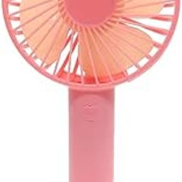 V2fashion_Mini Portable USB handheld Built-in Rechargeable Battery Operated Summer Cooling Table Fan with Standing Holder Handy Base for Home Office Indoor Outdoor Travel Pack of 1-4