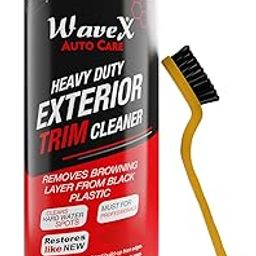 WaveX Heavy Duty Car Exterior Trim Cleaner 1 Ltr | Removes browning layer from black plastic, Stubborn Rust, Hardwater spots, and buildup from edges, Cleans Logo and Grills-picture-15