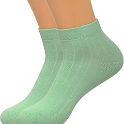 Premium Ankle Length Cotton Socks for Men & Women, High Ankle Extra Durable Multi-Purpose Sports Socks, Anti-Slip Athletic Socks for Running, Gym, Office, Free Size-image-8
