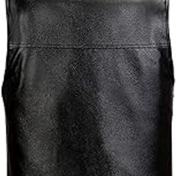 CALANDIS™ Waistcoat Utility Jacket Punk Mens PU Leather Vest for Sports Fishing Winter 3XL Black | Coats & Jackets | I2-picture-19