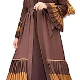 Premium Design XL Size Burqa/Burkha for Any Occasion - Trending Islamic Wear for Girls and Women (Brown)-image-25