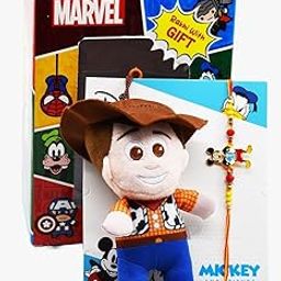 1pc Rakhi with Gift for Brother Cartoon Rakhi Combo with Keychain Raksha Bandhan Gift Hamper for Bhaiya Kids children toddlers cousin-30