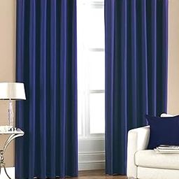 Raghav Polyester Double Piece Door Curtains_Blue-image-69