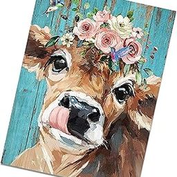 ArtSpark DIY 5D Diamond Painting Kit for Adults – Cow with Floral Crown and Hummingbirds Design, Diamond Art Craft Kit for Home Wall Décor, Living Room, Bedroom-image-18