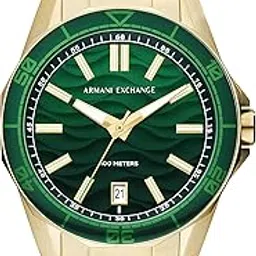 Armani Exchange Analog Green Dial Men's Watch-AX1951 Stainless Steel, Gold Strap-picture-15