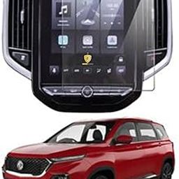 CAIDEN GUARDS 9H Unbreakable Car Infotainment System Screen Protector Compatible With MG HECTOR [Transparent]-18