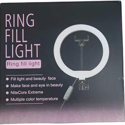 Ring Fill Light for Photography, Video, and Makeup | Adjustable Tripod Stand & Multiple Color Modes | USB Powered LED Ring Light-image-40