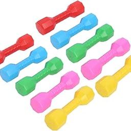 Kids Small Dumbbells, Dumbbells Toy Bright Colors Portable 10Pcs for Dance Props for Outdoor Sports Fun for Fitness Exercises-image-26
