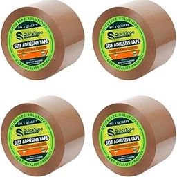 Brown BOPP Tape Self Adhesive High-Strength Packing Tape Roll, Packaging Tape | Brown Cello Tape | e-Commerce Packaging Tape for Home, Office Use & Box Packaging (4, 50 Metres, 3 Inch)-10