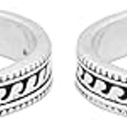Silver Toe Rings For Women Pure Silver 925 - Traditional Pattern | Chandi Bichiya | Adjustable Toe Rings - Gift for Wife-image-70