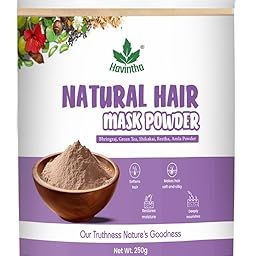 Havintha Hair Mask Powder For Hair Fall Growth Split Ends Luster Shining Nourishment | Dry and Frizzy Hair | Herbal & Natural Cleanser | Controls Dandruff - 250 Grams - Pack Of 1-image-22
