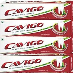 Nutrichargee Cavigo Healthy Teeth Toothpaste 18Gm Pack Of 4 (All Rounder Herbal Toothpaste)-image-99