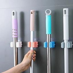 W&W 4 Pcs Magic Sticker Series Self Adhesive Mop and Broom Holder-image-29