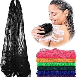TCCO 3Pcs African Net Sponge Cloth, Exfoliating Body Scrubber, Back Scrubber For Shower Bath, Body Scrub Exfoliator,Exfoliating Washcloth Rags for Women & Men Bathing Accessories,Great for Daily Use-picture-4