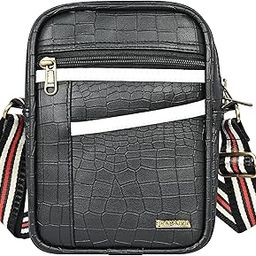 Italian Vegan Leather Sling Bag For Men Women Travel | Stylish Mobile Side Crossbody Messenger Bag | Passport Documents Bags | Corporate Gift for men.-image-42
