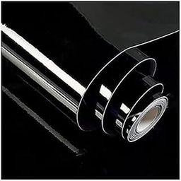 Gloss Vinyl Wrap Roll with Air Release & Adhesive Film Sheets (Black Vinyl, 12x82)-image-45