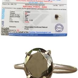 Soulwise Pyrite Gemstone Adjustable Ring for Men, Certified, Energize Your Success & Wealth - Spiritual Gift for Abundance & Prosperity-image-95