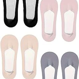 Liner Socks, Pack of 4 Pairs, Neutral Colours-image-7