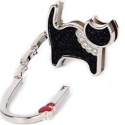 Ubervia Ladies Table Bag Handbag Purse Hook Hanger Holder Cat Pattern Black | Size :7cm*5cm*1cm-image-40
