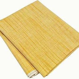 Linen-Look Cotton Fabric | Soft Handloom | Unstitched Fabric for Kurta, Salwar, Shirt & Kurti | 44-Inch Width | Lightweight & Breathable Summer Material for Men & Women (Mustard Yellow, 2.50 Meter)-image-91