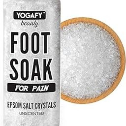 Foot Soak for PAIN RELIEF with Epsom Salt - (300 g) | DETOX SPA | Remove Impurities, Relieve Stress and Improve Sleep | Treat Athletes Foot, Tired and Aching Feet - Pet Jar Pack |-8