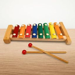 Shy-Shy Xylophone – 8-Tone Wooden Musical Instrument Toy for Kids with 2 Mallets for Creative Play, Early Learning & Sound Discovery-image-53