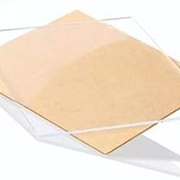 NEILL High Gloss Acrylic Sheet 2mm transparent (Pack of 12pcs) Use for Glass Painting, DIY Projects, Educational Projects Size:- (2mm, 4x6 inches,) clear-31
