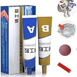 COMYTRICKS Metal Repair Paste Set Permanent Metal Paste for Repair Plastic Wood Glue Caster Glue Ab Group Double Tube Industrial Heat Resistance Cold Weld-image-99