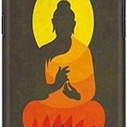 The Little Shop Designer Printed Hard Back Cover for Oppo F3 (Buddha Orange)-image-33