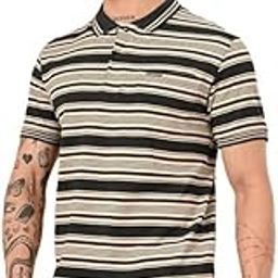 Men's Striped Polo T-Shirt with Pocket | 220 GSM Cotton Pique Fabric | Regular Fit | Breathable & Soft Casual Polo | Summer Wear-image-44