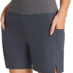 Women's 2 in 1 Running Shorts Moisture-Wicking Swim Board Shorts UPF50+ Swimsuit Bottom Trunks-image-68
