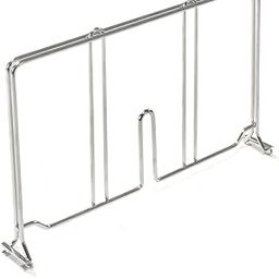 Nexel Wire Shelf Divider, Silver Epoxy Finish, 18" W x 8" H-26