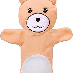 FunBlast Hand Puppets for Kids - Soft Puppets, Story Telling Puppet Toy, Plush Animals Puppet, Fun Play Learning Toys - Multicolor (Bear)-image-10