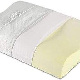 The White Willow Memory Foam Cervical Pillow for Neck, Shoulder & Spondylitis Pain Relief Orthopedic Contour Bed Pillow for Sleeping (18" L x 10.5" W x 2.9" H) Off White-image-19