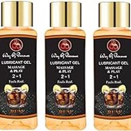 Lube Flavoured Lubricant Gel - 50ml | Water based lube | Pack of 5 (Rum, Pack of 5)-image-65