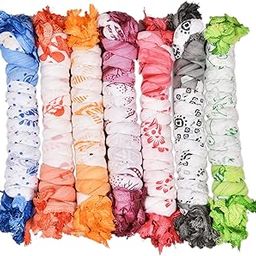 Women's Dupatta (Pack of 7) (Cotton Printed_ Multicoloured_ OS)-4