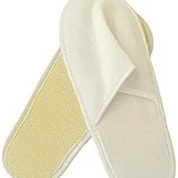 diktmark White Disposable Slippers, Cotton Closed Toe Hotel, Salons, Spa Slippers for Women and Men, Breathable Non-Slip Slippers for Hotel, Guests, Travel Pack of 5 Pairs-picture-19