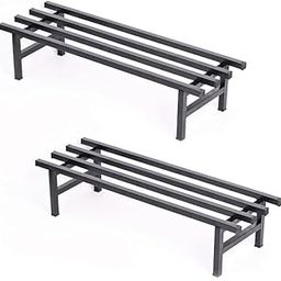 Stand Master Elevate Square Tube Plant Stand | Anti-Rust Pot Stand For Outdoor & Indoor Planters | Gamla | Flowerpot | Garden Stand | Plant Stands For Balcony Decoration | Black Color | (Black, Set of 2)-picture-1