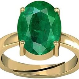 STONEFLEX 5.25 Ratti adjustable ring Panch Dhatu For Men and Women Emerald Ring-image-45