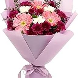 EG2i Fresh flowers Bouquet, Mother's day Gift, Beautiful Birthday Gift, Valentine Gift For Girlfriend, Boyfriend Gift, Wife, Husband (Same Day Delivery)-image-21